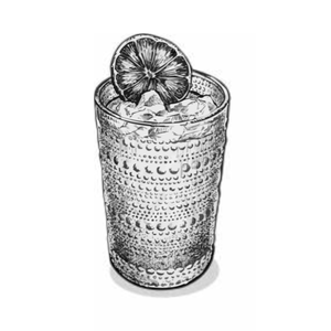 Sol Punch zero-proof cocktail illustration